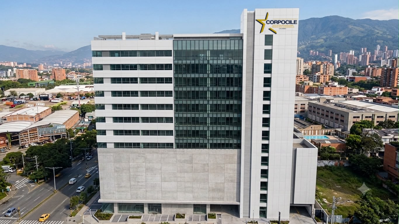 Oficinas centrales CORPOCILE en Medellín, Colombia